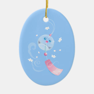 Cute Furin Wind Chime Ceramic Tree Decoration