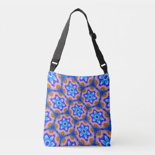 Cute Furry Flowers Pattern Crossbody Bag