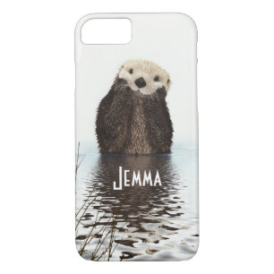 Cute Furry Otter In Water iPhone 8/7 Case