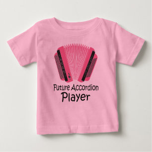Cute Future Accordion Player Baby Tee