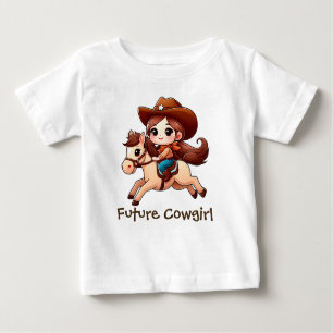 Cute Future Cowgirl  Baby T-Shirt