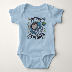 Cute Future explorer space baby Baby Bodysuit
