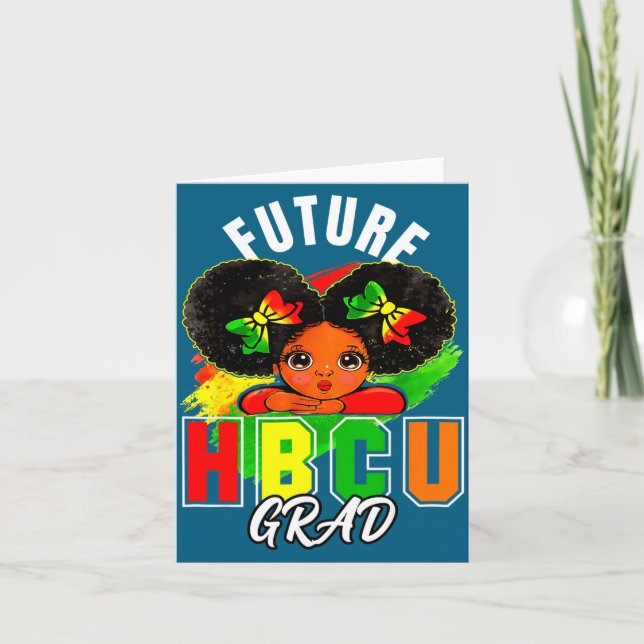 Cute Future Hbcu Grad History Black Card (Front)