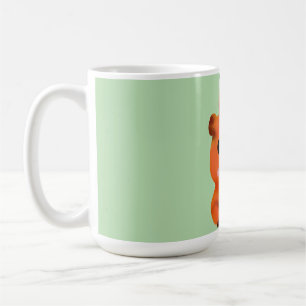 Cute Fuzzy Capybara with Orange   Kawaii Animal Ar Coffee Mug