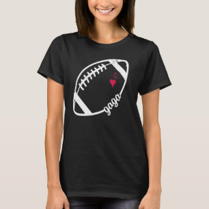 Cute Gaga With Heart Football  Men Women Team Game T-Shirt