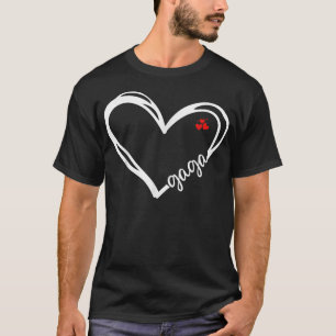 Cute Gaga With Heart Girl Women Mum Mother T-Shirt