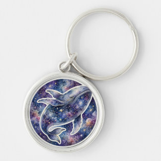 Cute Galaxy Dolphin Keychain
