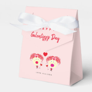 Cute Galentines Day Party BFF Blush Pink DIY Favour Box