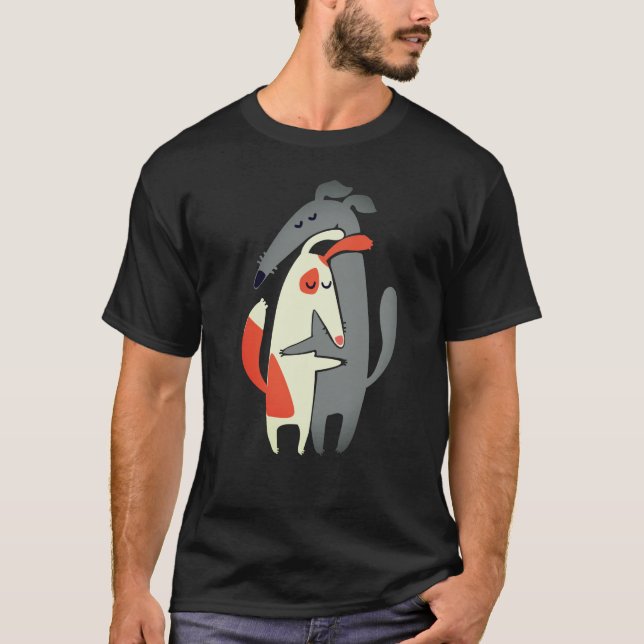 Cute Galgo and Podenco Design T-Shirt (Front)