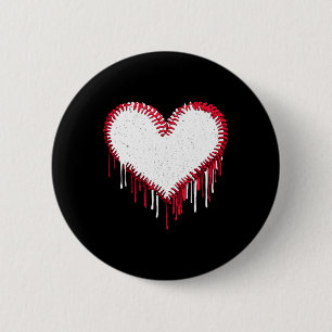 Cute Game Day Sell Softll Heart Funny Sport Player 6 Cm Round Badge