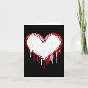 Cute Game Day Sell Softll Heart Funny Sport Player Card