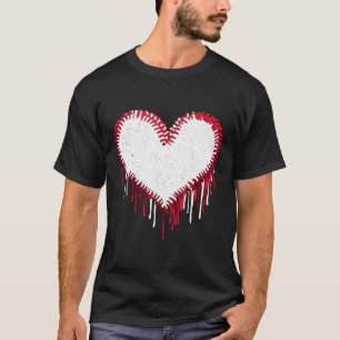 Cute Game Day Sell Softll Heart Funny Sport Player T-Shirt
