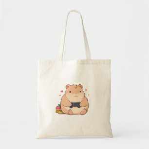 Cute Gamer Capybara Kawaii Design Tote Bag