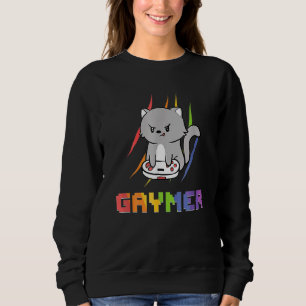 Cute Gaming Cat Gay Gamer 1 Sweatshirt