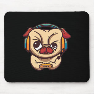 Cute Gaming Dog Video Game Pc Computer Video Game Mouse Pad
