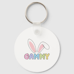 Cute Gammy Happy Easter Bunny Matching Family Outf Key Ring