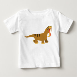 Cute Gaping Mouth Thylacosmilus Baby T-Shirt