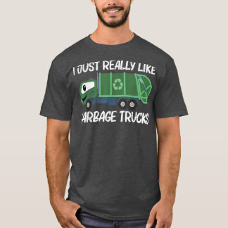 Cute Garbage Truck Design For Men Women Trash Truc T-Shirt