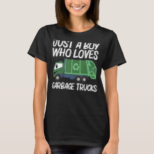 Cute Garbage Truck For Boys Kids Trash Truck T-Shirt
