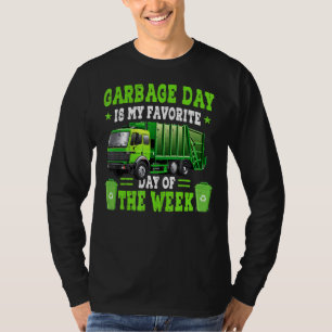 Cute Garbage Truck Love Trash Day For Boy's T-Shirt