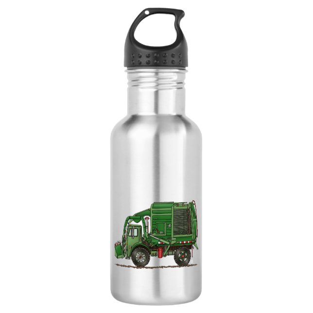 Cute Garbage Truck Trash Truck 532 Ml Water Bottle (Front)