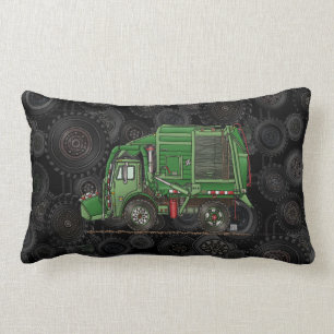 Cute Garbage Truck Trash Truck Lumbar Cushion