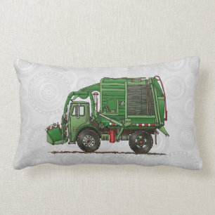 Cute Garbage Truck Trash Truck Lumbar Cushion