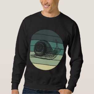 Cute Garden Animal Retro Snail Sweatshirt