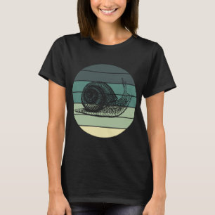 Cute Garden Animal Retro Snail T-Shirt