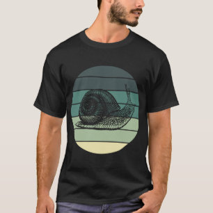 Cute Garden Animal Retro Snail T-Shirt