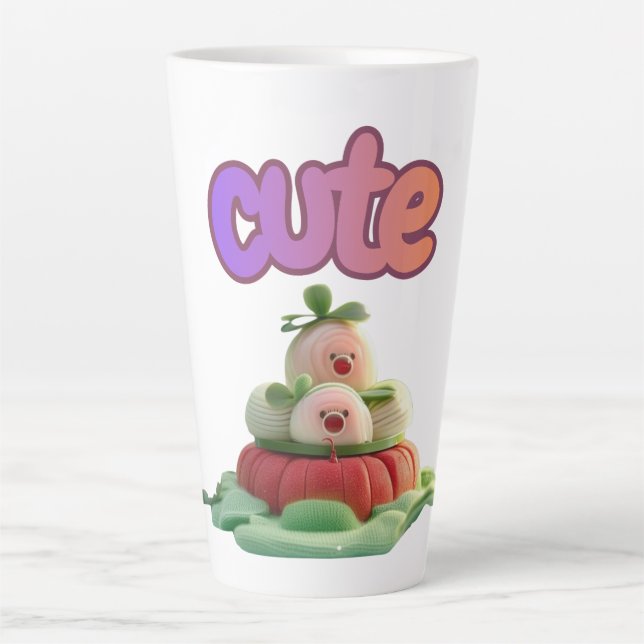 Cute Garden Delights Latte Mug (Front)