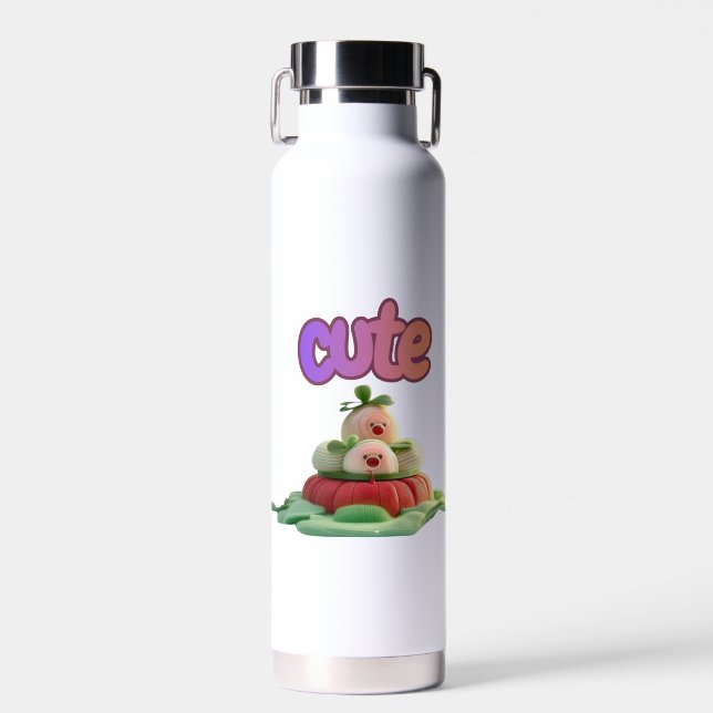 Cute Garden Delights Water Bottle (Front)