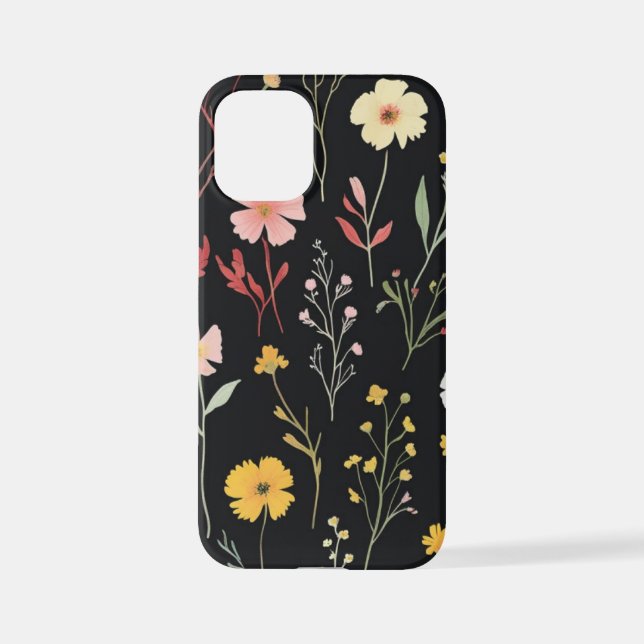 Cute Garden Flowers Design iPhone Case (Back)