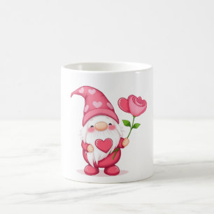 Cute Garden Gnome Coffee Mug - Whimsical Flower