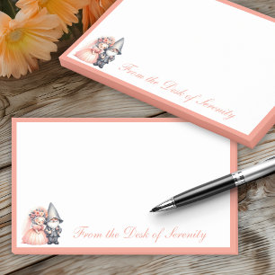Cute Garden Gnome Fairytale Bride Groom Wedding Post-it Notes