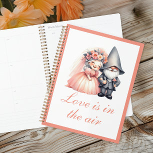 Cute Garden Gnome Rustic Wedding & Daily Organiser