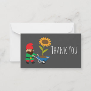 Cute garden gnomes fun card
