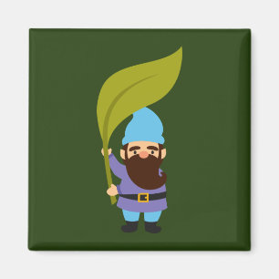 Cute garden gnomes fun magnet