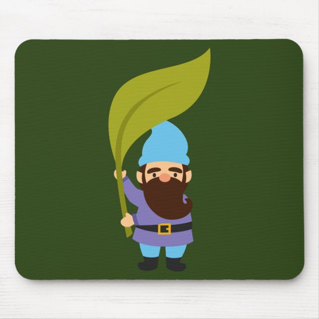 Cute garden gnomes fun mouse pad (Front)