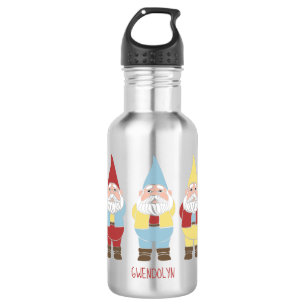 Cute Garden Gnomes Personalised 532 Ml Water Bottle