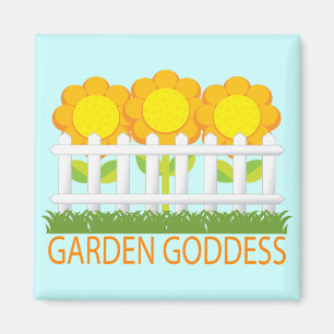 Cute Garden Goddess magnet