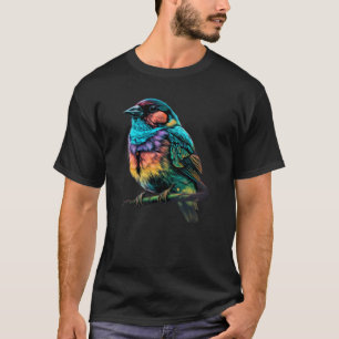 Cute Garden Hummingbird  Colorful Finch T-Shirt