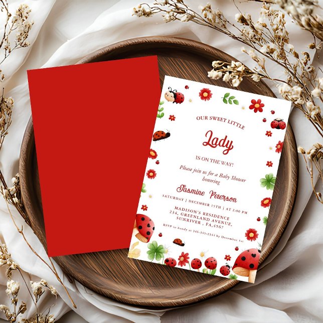 Cute Garden little bug baby shower Invitation (Creator Uploaded)