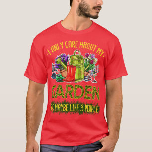 Cute Gardener Flowers Gardening Supplies Garden Lo T-Shirt