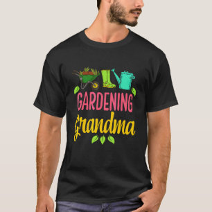 Cute Gardening Grandma   Vegetable Garden Gardener T-Shirt