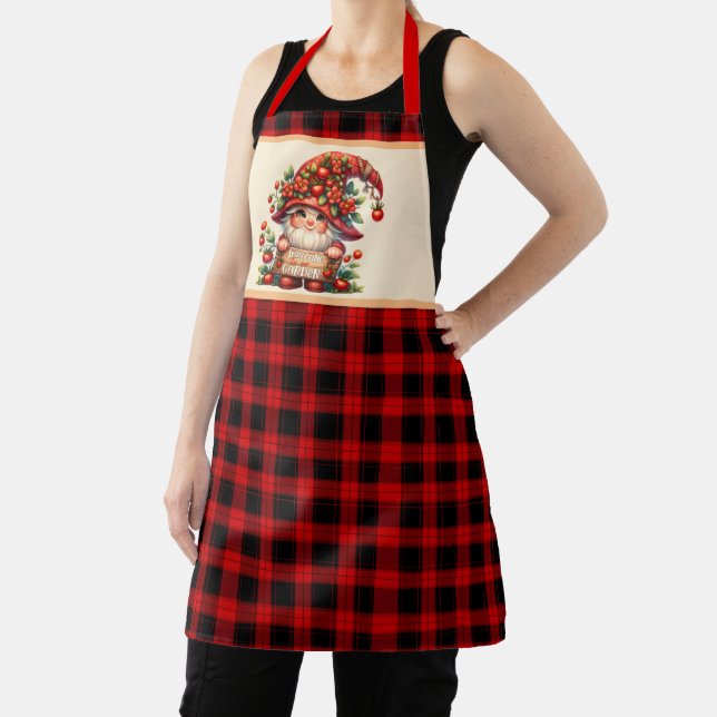 Cute gardening lovers gnome apron (Insitu)