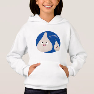 Cute garlic cartoon vegetable illustration