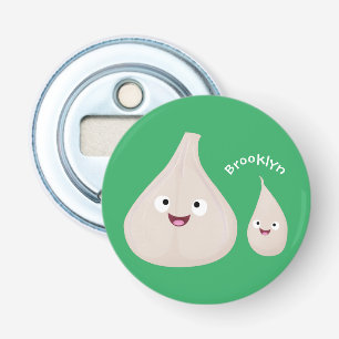 Cute garlic cartoon vegetable illustration bottle opener