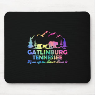Cute Gatlinburg Tennessee Bear Great Smoky Mountai Mouse Pad