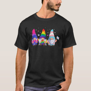 Cute Gay Bisexual Transsexual Gnomes Lgbtq Pride A T-Shirt